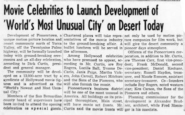 Sept. 1, 1946 - The San Bernardino County Sun article clipping