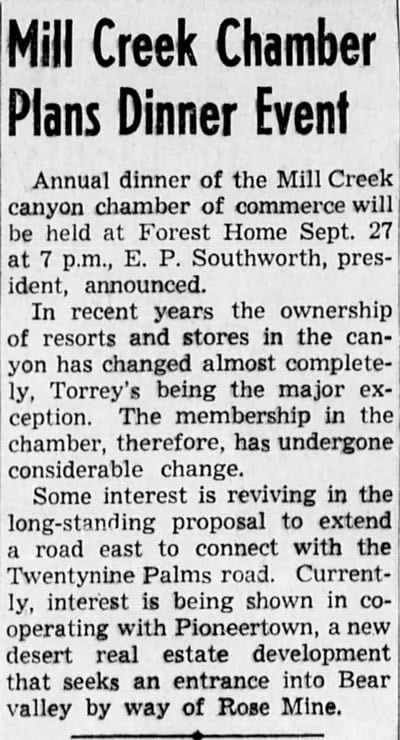 Sept. 10, 1947 - The San Bernardino County Sun article clipping