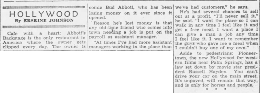 May 1, 1949 - The Ponca City News article clipping