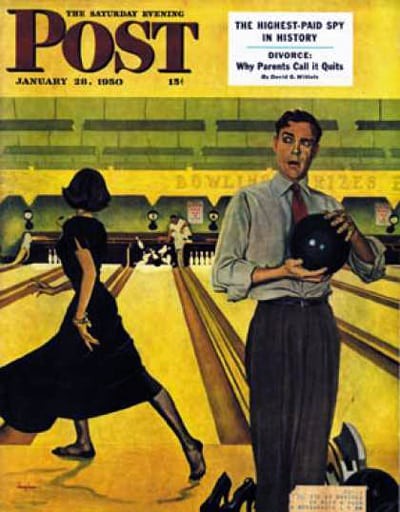 Saturday Evening Post cover image from January 28, 1950.