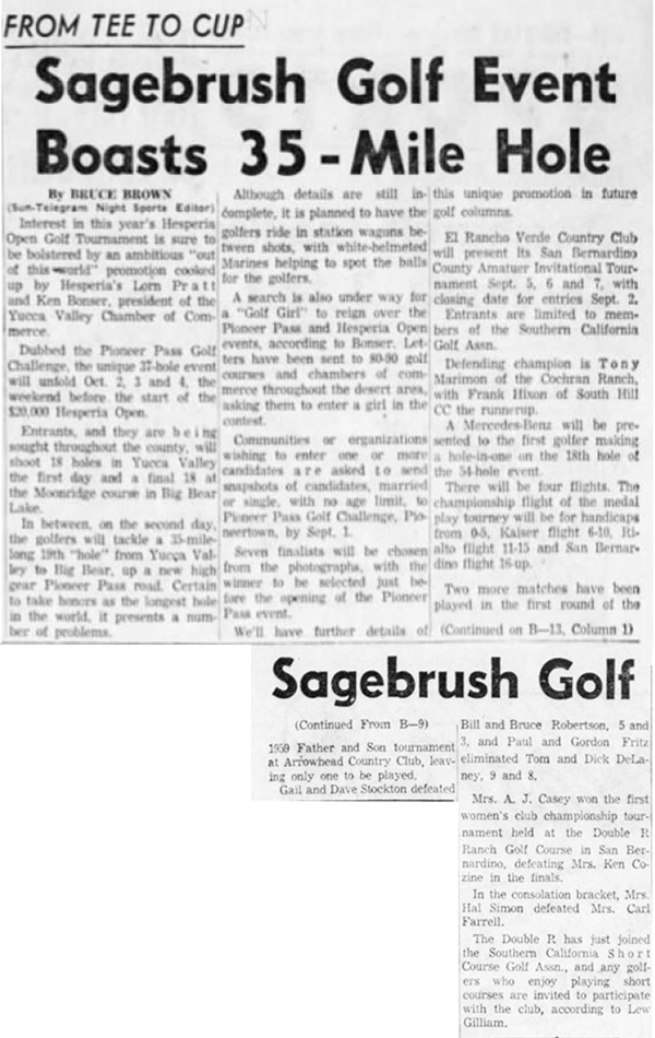 Aug. 21, 1959 - The San Bernardino County Sun article clipping