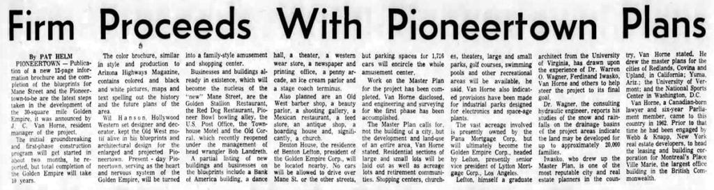 Oct. 18, 1964 - The San Bernardino County Sun article clipping