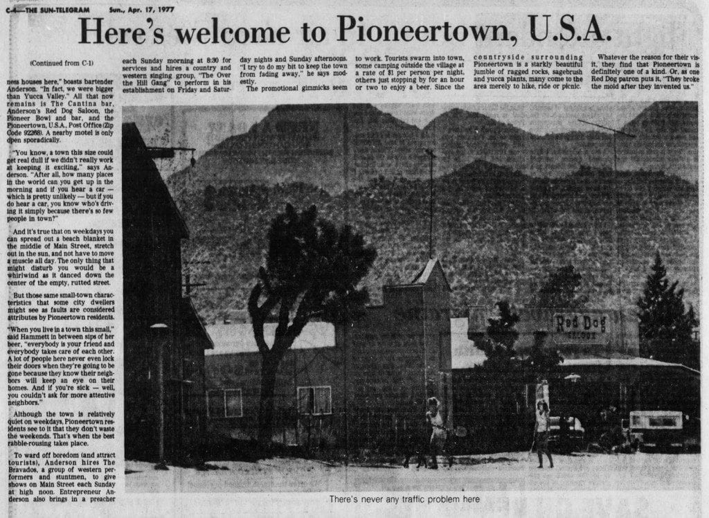 April 17, 1977 - welcome article clipping