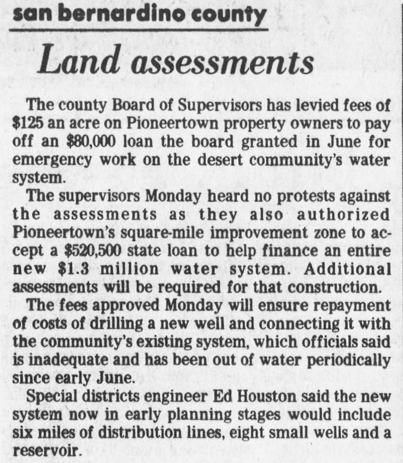 Aug. 5, 1981 - land assesment clipping