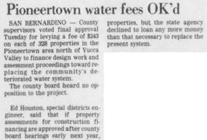 Pioneertown water fees featured image