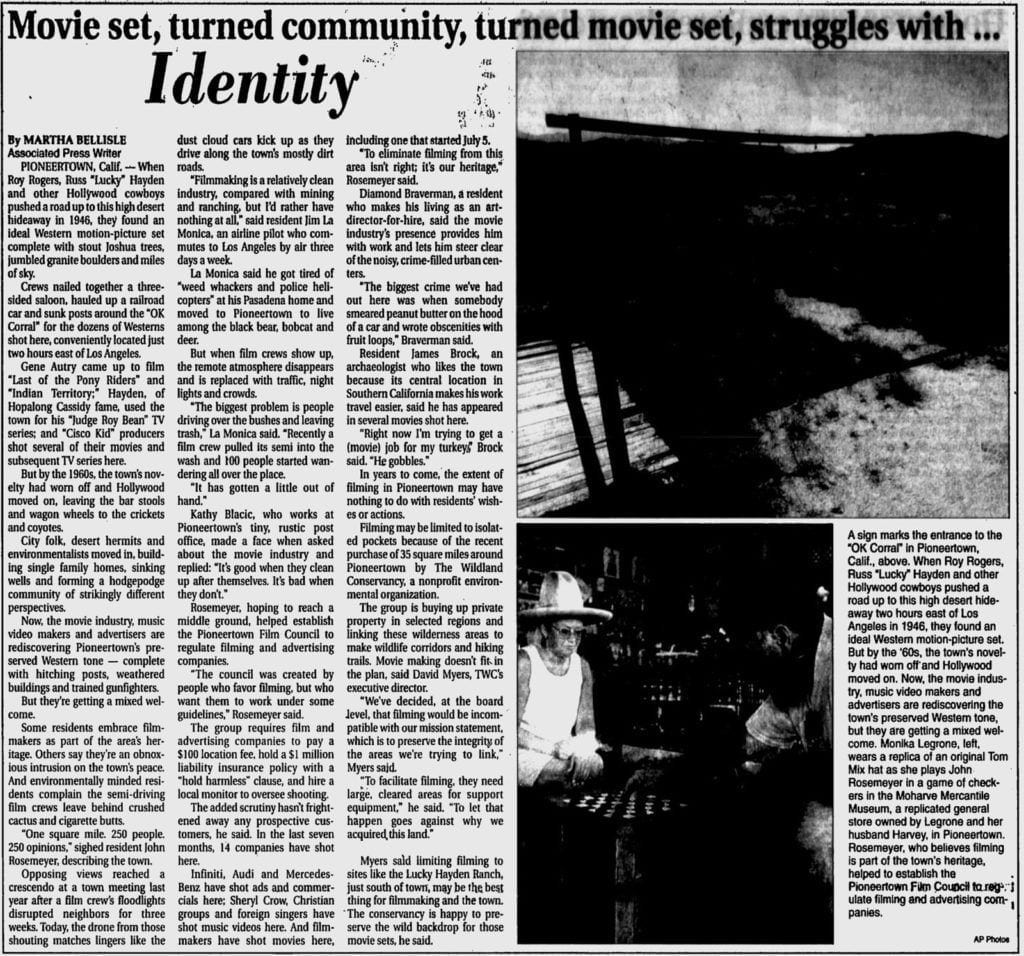July 3, 1998 - Daily Courier article clipping