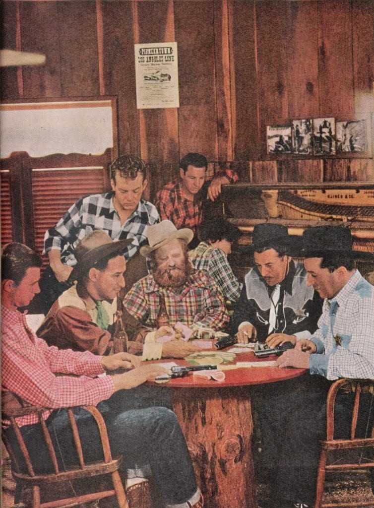 playing cards at the Red Dog Saloon