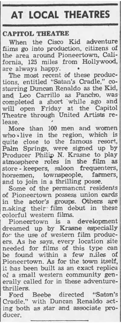 April 6, 1950 - Republican and Herald article clipping