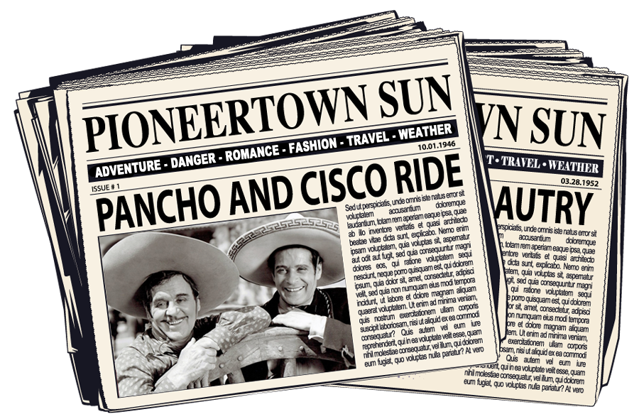 Pioneertown sun newspaper image
